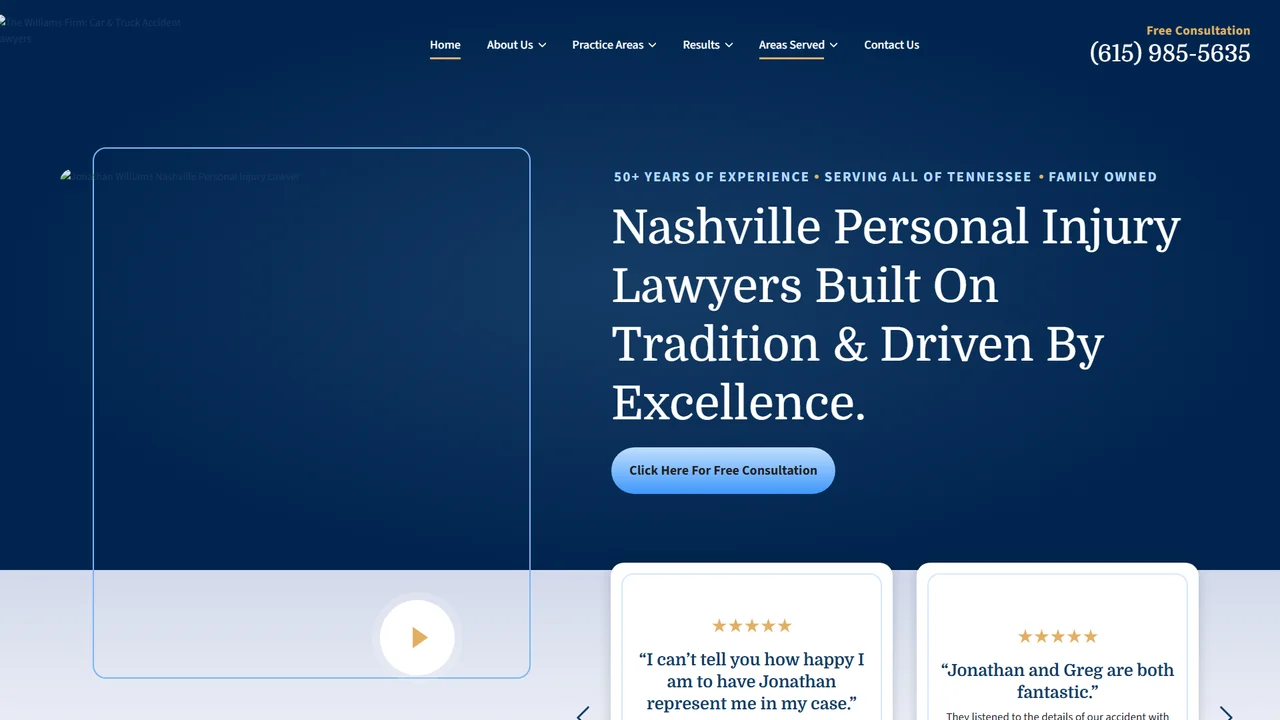 The Williams Firm: Car & Truck Accident Injury Lawyers - Nashville, TN office in Nashville, Tennessee