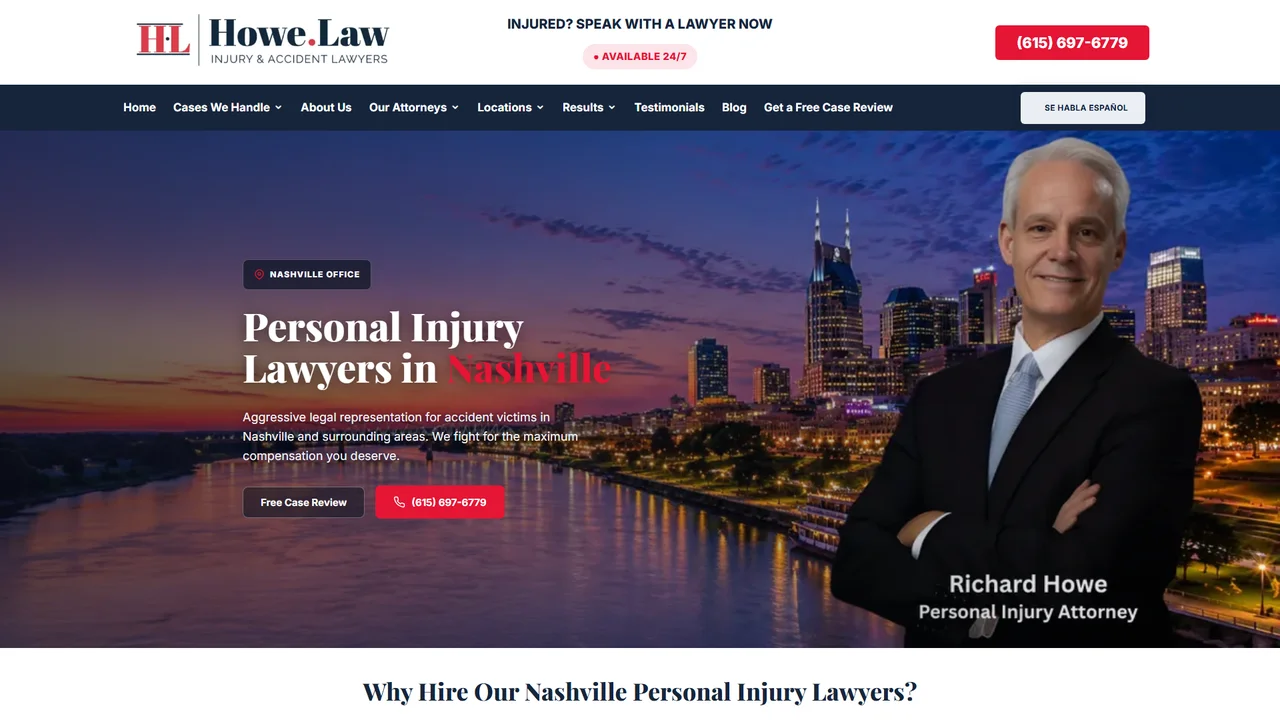 Howe.Law Injury & Accident Lawyers - Nashville, TN office in Nashville, Tennessee