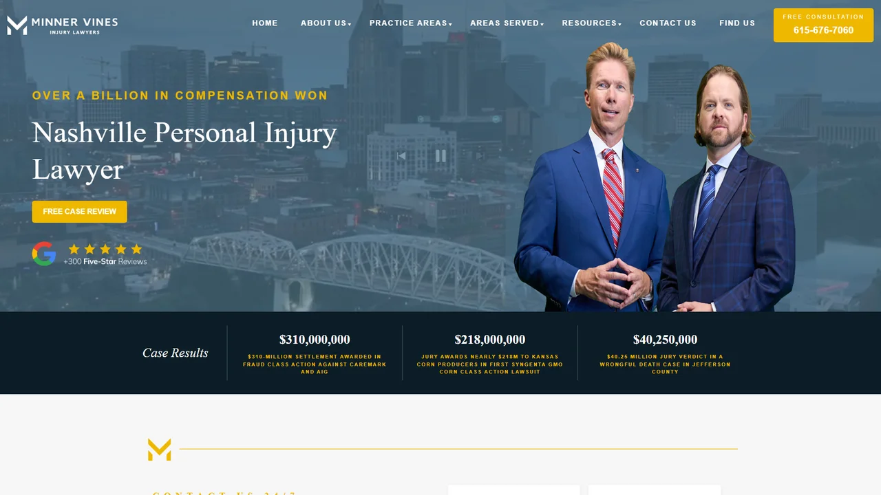 Minner Vines Injury Lawyers, PLLC - Nashville, TN office in Nashville, Tennessee