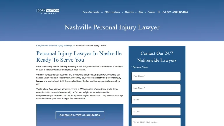 Cory Watson Attorneys - Nashville, TN - Attorney in Nashville