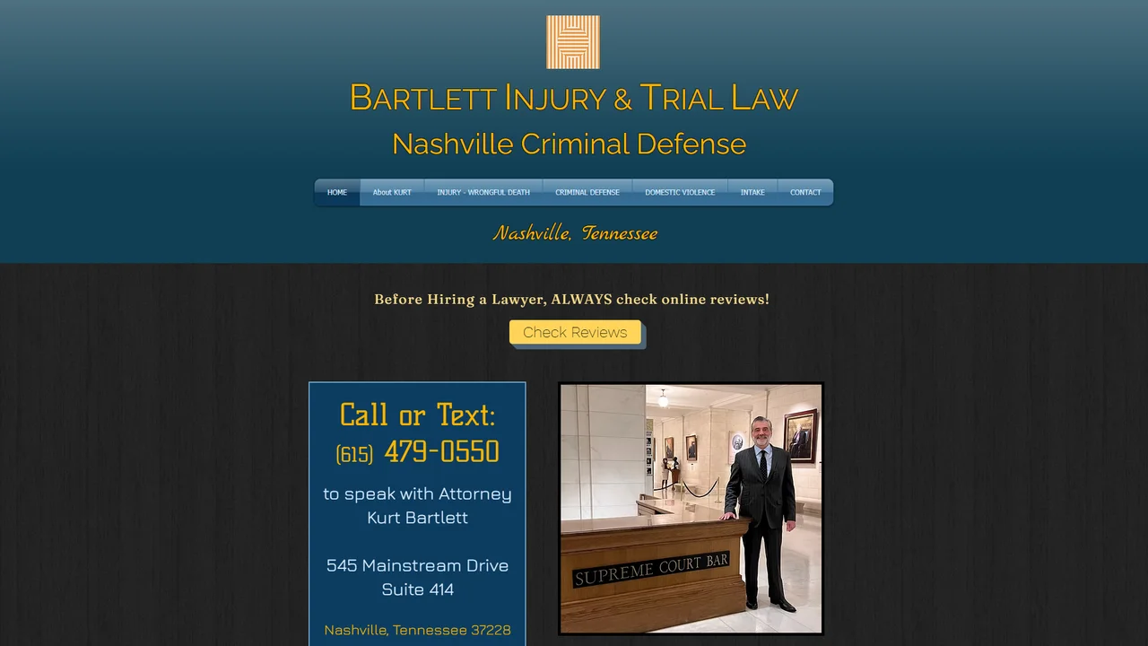 Bartlett Injury and Trial Law - Nashville, TN office in Nashville, Tennessee
