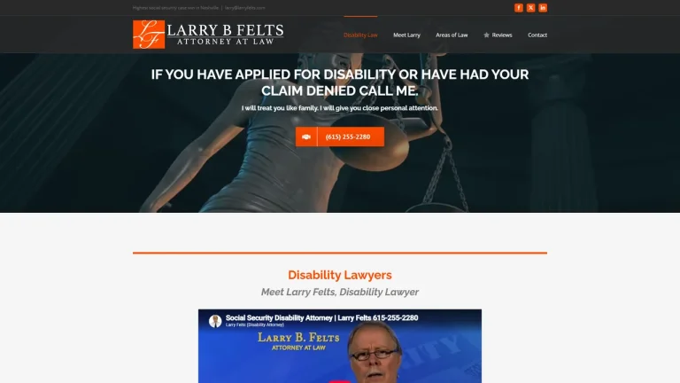 Larry Felts, Disability Lawyers - Nashville, TN - Attorney in Nashville