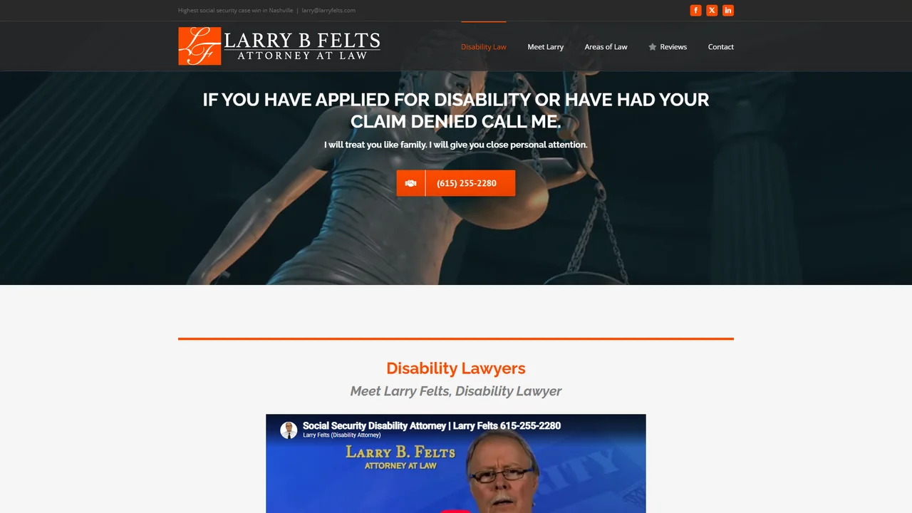 Larry Felts, Disability Lawyers - Nashville, TN office in Nashville, Tennessee