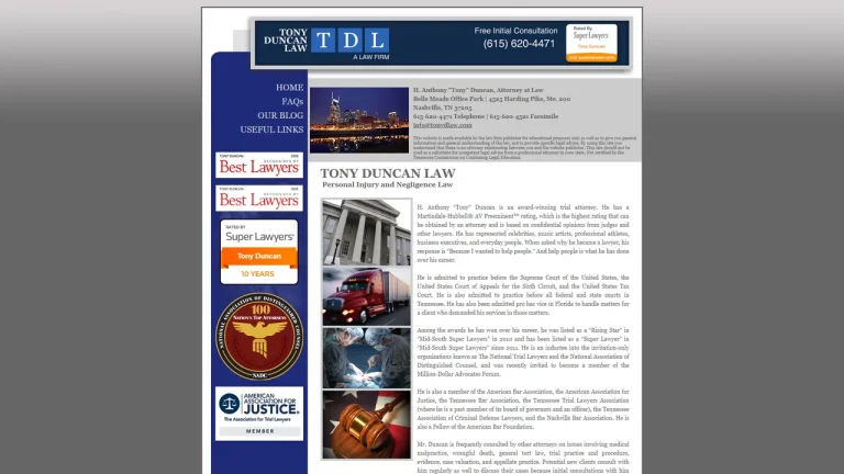 Tony Duncan Law - Nashville, TN - Attorney in Nashville