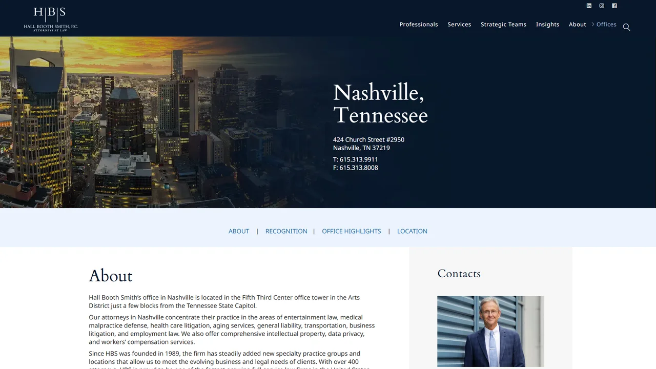 Hall Booth Smith, P.C. - Nashville, TN office in Nashville, Tennessee