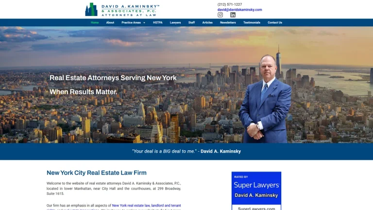 The Law Office of David A. Kaminsky, P.C. - NYC, New York - Attorney in New York City