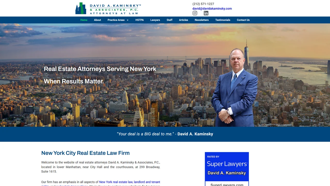 The Law Office of David A. Kaminsky, P.C. - NYC, New York office in New York City, New York