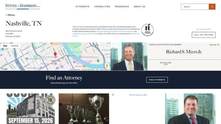 Stites and Harbison, PLLC - Nashville, TN - Attorney in Nashville