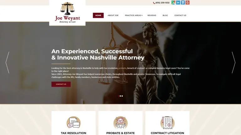 Joe Weyant, Attorney at Law - Nashville, TN - Attorney in Nashville
