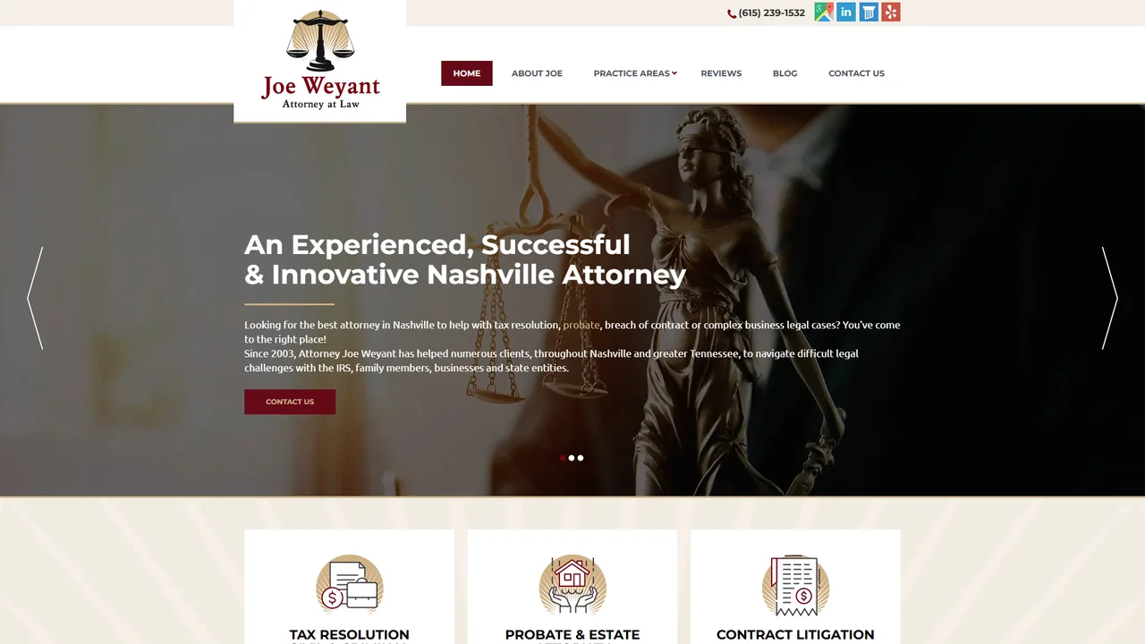 Joe Weyant, Attorney at Law - Nashville, TN office in Nashville, Tennessee