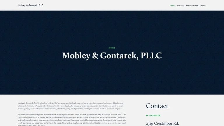 Mobley & Gontarek, PLLC - Nashville, TN - Attorney in Nashville