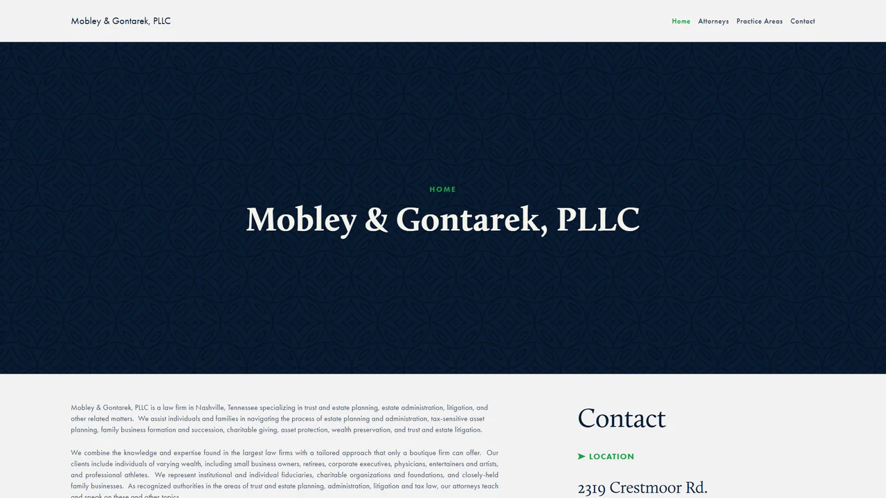 Mobley & Gontarek, PLLC - Nashville, TN office in Nashville, Tennessee