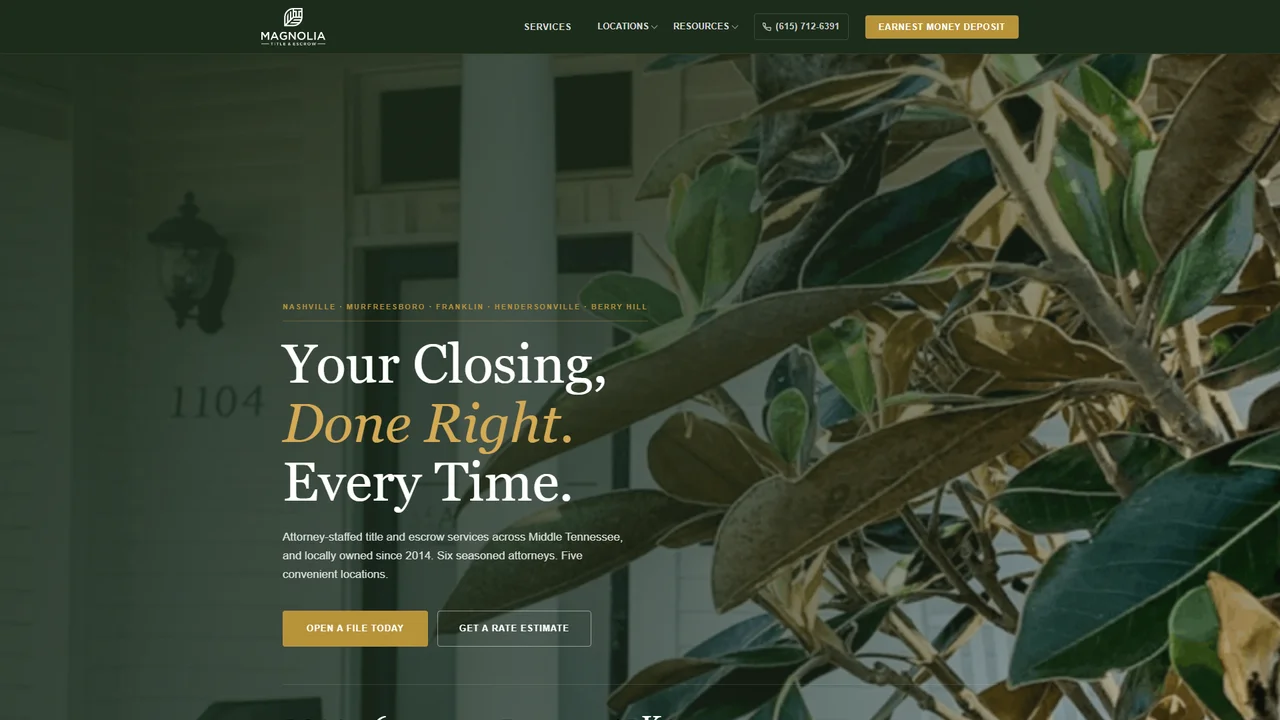 Magnolia Title and Escrow - Nashville, TN office in Nashville, Tennessee
