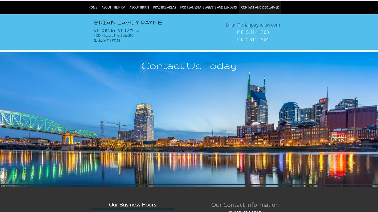 Brian Lavoy Payne, Attorney at Law, PLLC - Nashville, TN office in Nashville, Tennessee