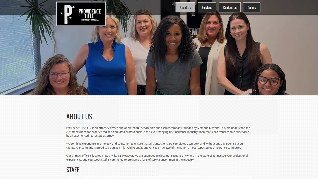 Providence Title, LLC - Nashville, TN office in Nashville, Tennessee