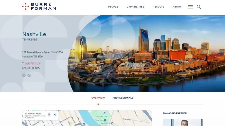 Burr & Forman LLP - Nashville, TN - Attorney in Nashville