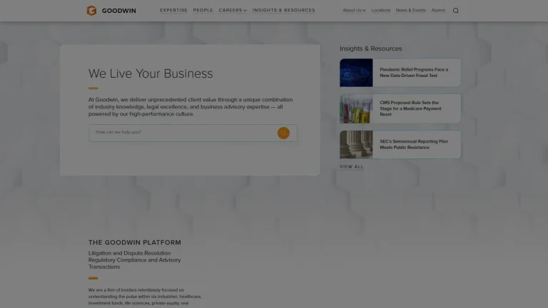 Goodwin Procter LLP - NYC, New York - Attorney in New York City