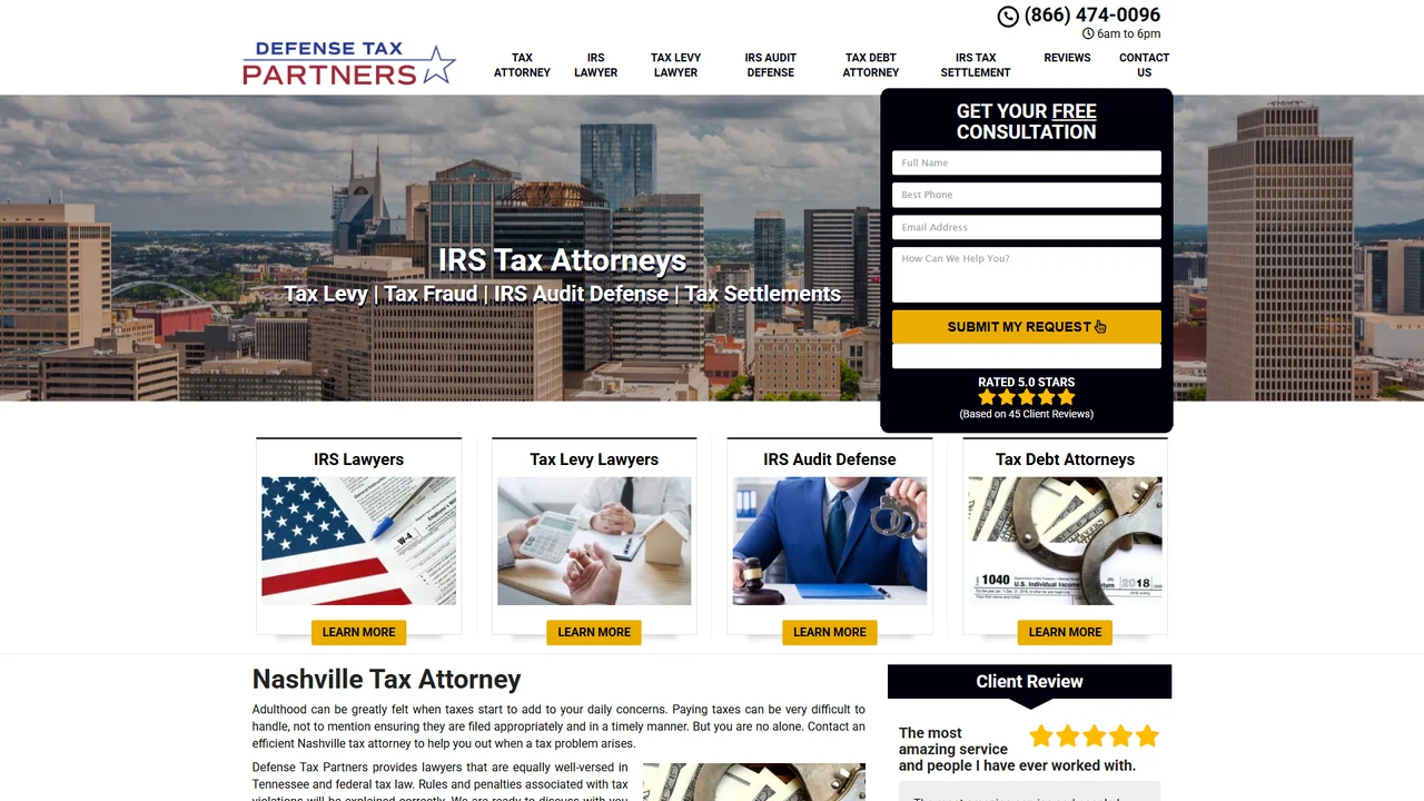 Defense Tax Partners - Nashville, TN office in Nashville, Tennessee