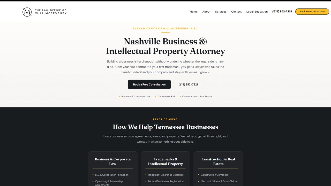 The Law Office of Will McSeveney - Nashville, TN office in Nashville, Tennessee