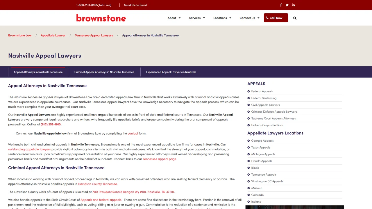 Brownstone Law - Nashville, TN office in Nashville, Tennessee