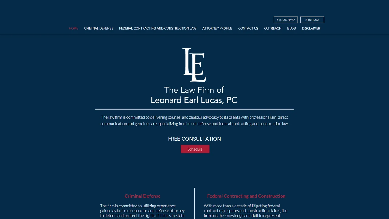 The Law Firm of Leonard Earl Lucas, PC - Nashville, TN office in Nashville, Tennessee