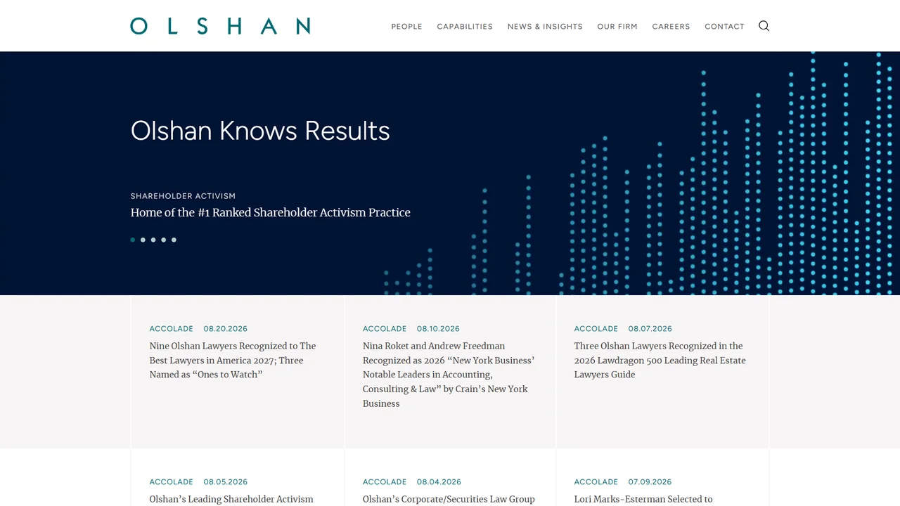 Olshan Frome Wolosky LLP - NYC, New York office in New York City, New York