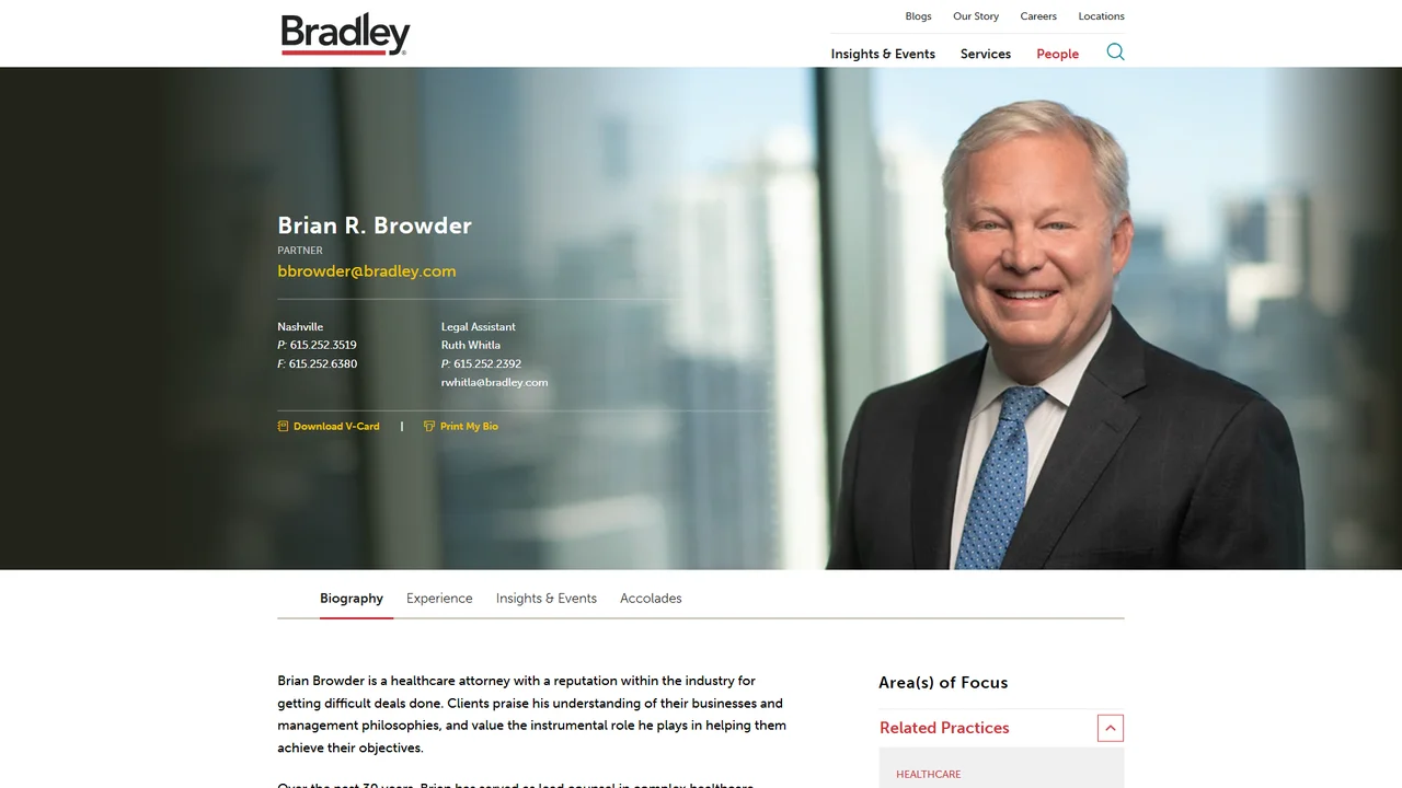 Brian R. Browder - Nashville, TN office in Nashville, Tennessee