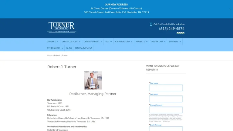 Robert J. Turner & Associates - Nashville, TN - Attorney in Nashville