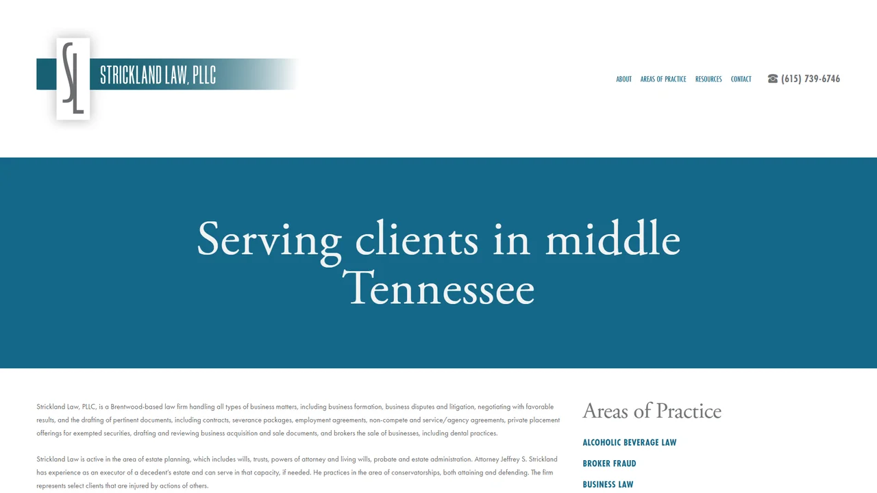 Strickland Law PLLC - Nashville, TN office in Nashville, Tennessee