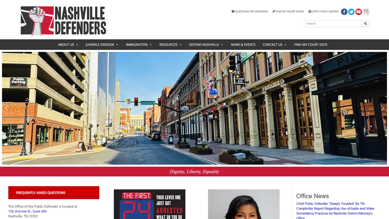 Public Defender-Juvenile Division - Nashville, TN office in Nashville, Tennessee