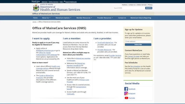 Administrative Office of MaineCare Services - Augusta, ME