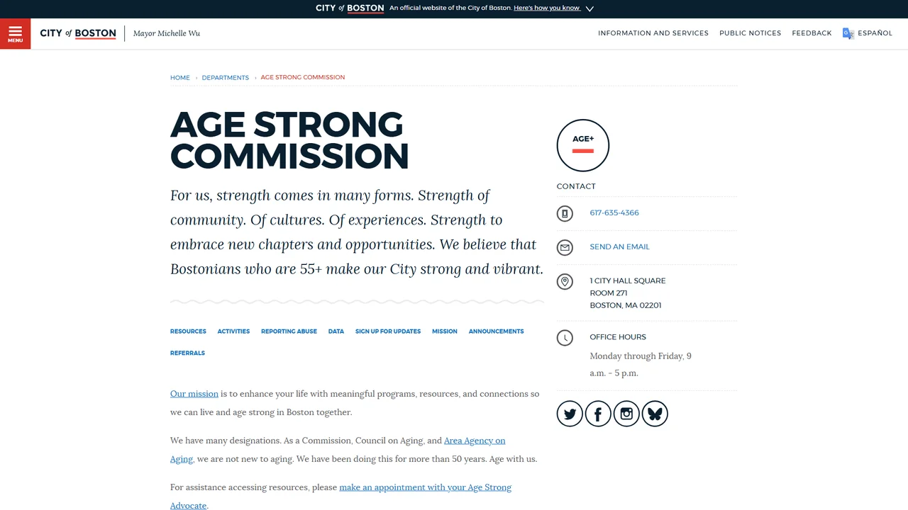 Age Strong Commission - Boston, MA