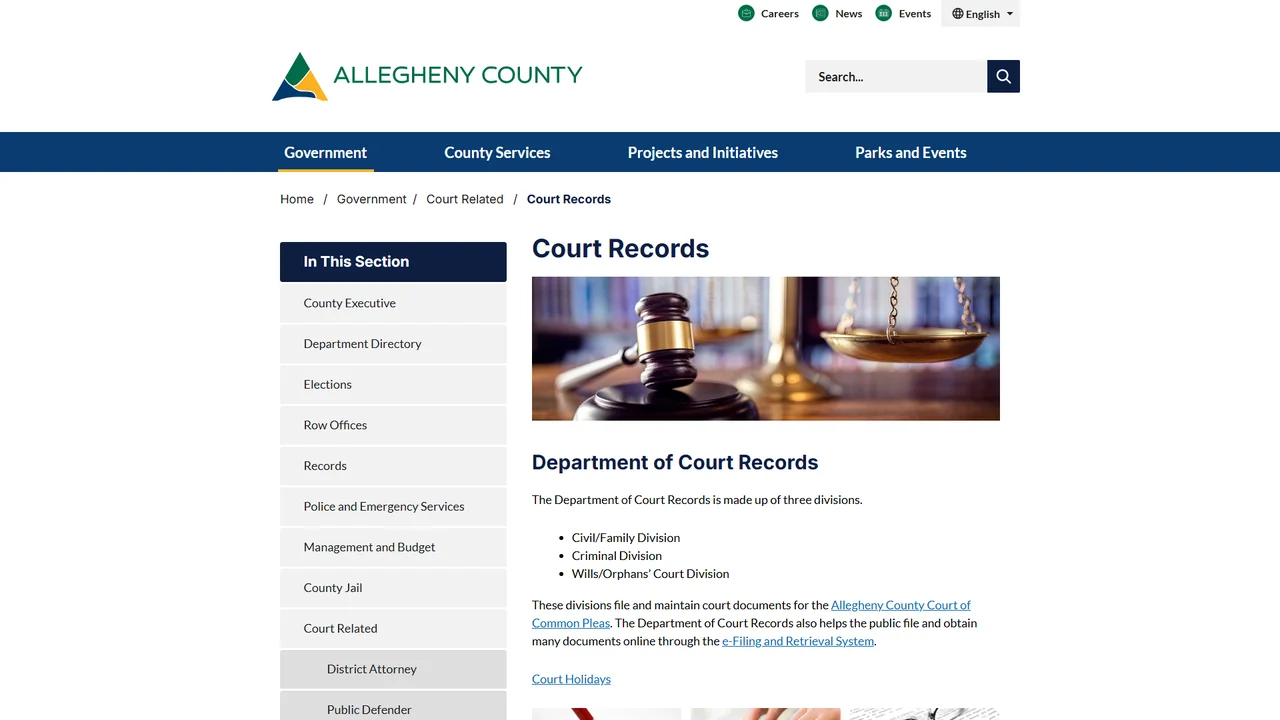 Allegheny County Clerk of Courts - Pittsburgh, PA