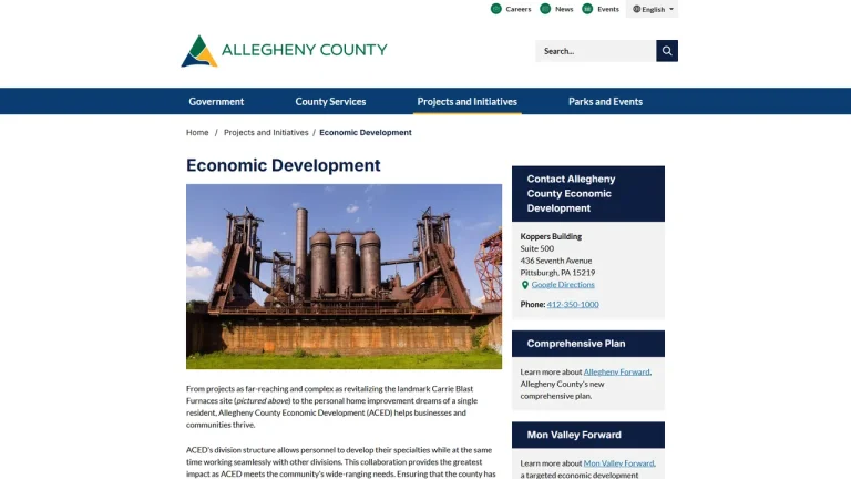 Allegheny County Economic Development - Pittsburgh, PA