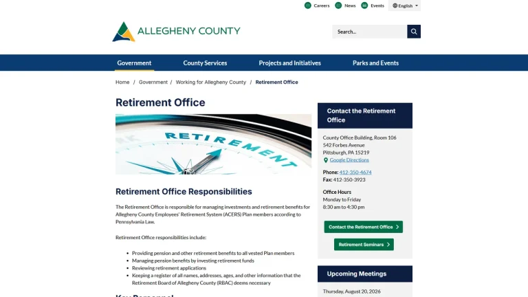 Allegheny County Employees' Retirement System - Pittsburgh, PA