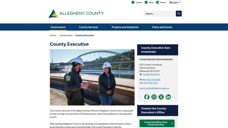 Allegheny County Executive's Office - Pittsburgh, PA
