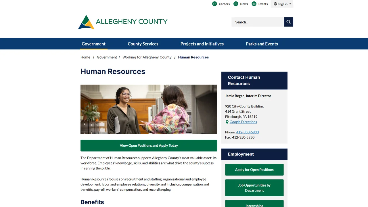 Allegheny County Human Resources - Pittsburgh, PA