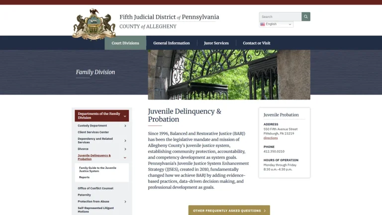 Allegheny County Juvenile Court - Pittsburgh, PA