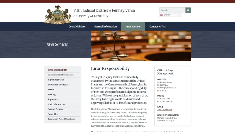 Allegheny County Office of Jury Management - Pittsburgh, PA