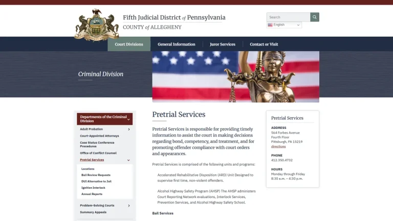 Allegheny County Pretrial Services - Pittsburgh, PA