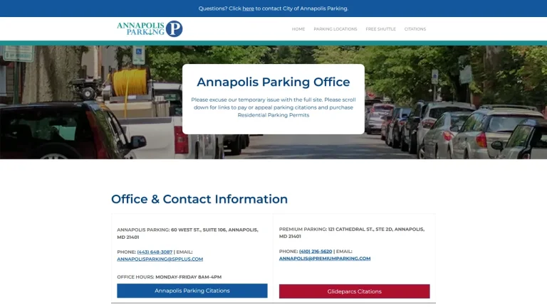 Annapolis Parking (City Dept of Transportation) - Annapolis, MD