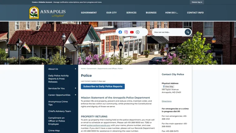 Annapolis Police Department - Annapolis, MD