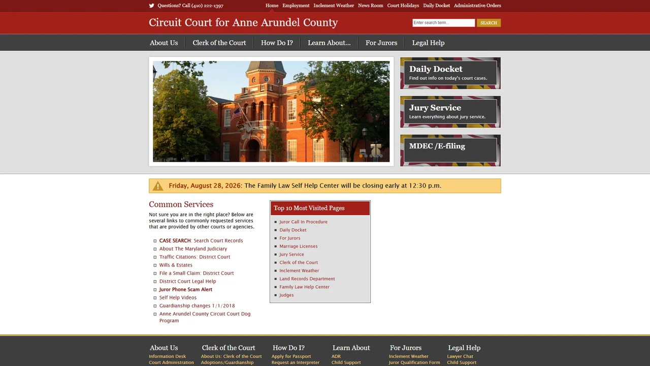 Anne Arundel County Circuit Court - Annapolis, MD