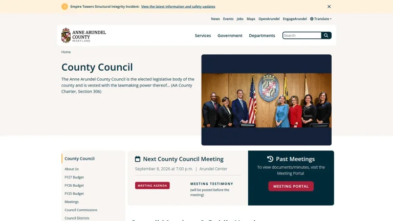 Anne Arundel County Council - Annapolis, MD
