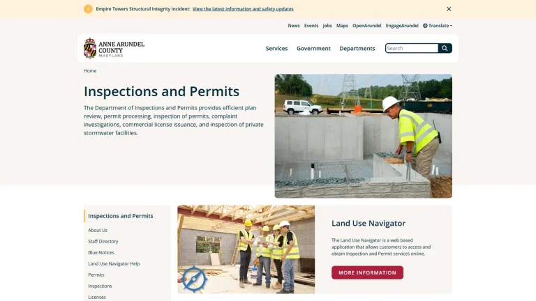 Anne Arundel County Inspections and Permits - Annapolis, MD