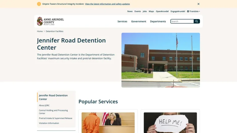 Anne Arundel County - Jennifer Road Detention Center - Annapolis, MD