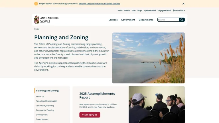 Anne Arundel County Office of Planning and Zoning - Annapolis, MD