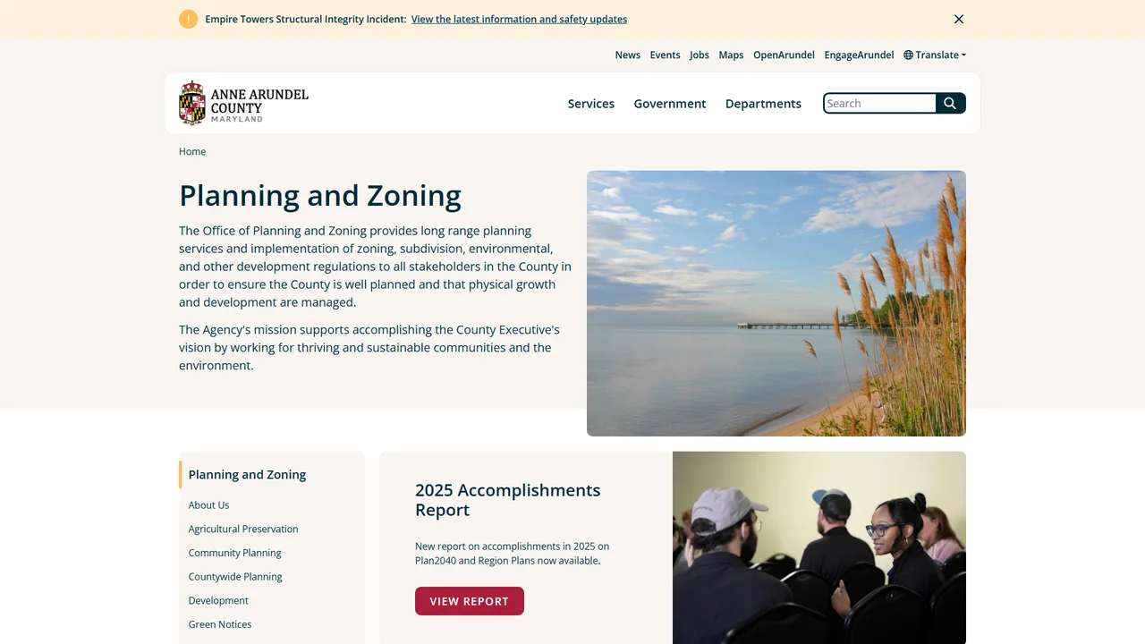 Anne Arundel County Office of Planning and Zoning - Annapolis, MD