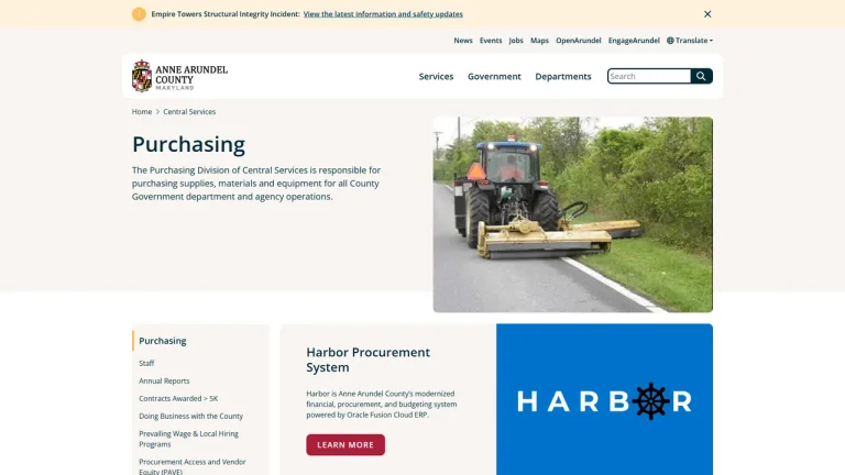 Anne Arundel County Purchasing Division - Annapolis, MD