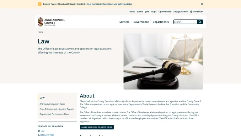 Anne Arundel County Solicitor - Annapolis, MD